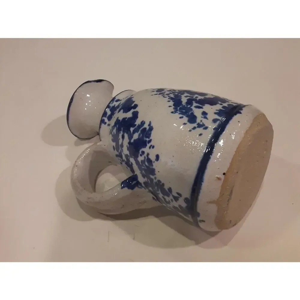 Artist Signed Stoneware Mini Pitcher Versatile Decor 5.25